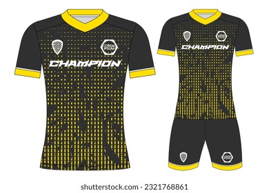 Soccer jersey sport t-shirt design mockup for football club