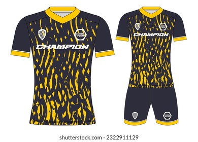 Soccer jersey sport t-shirt design mockup for football club