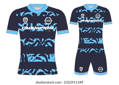 Soccer jersey sport t-shirt design mockup for football club
