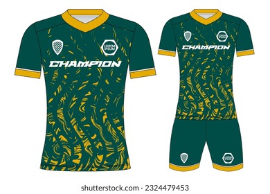 Soccer jersey sport t-shirt design mockup for football club