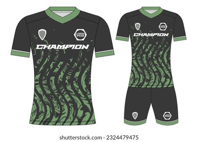 Soccer jersey sport t-shirt design mockup for football club