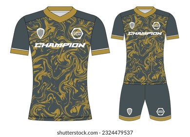 Soccer jersey sport t-shirt design mockup for football club