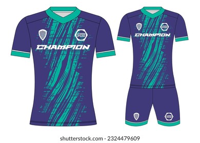 Soccer jersey sport t-shirt design mockup for football club