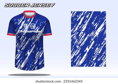 Soccer jersey sport t-shirt design mockup for football club