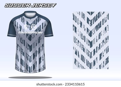 Soccer jersey sport t-shirt design mockup for football club