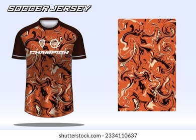 Soccer jersey sport t-shirt design mockup for football club