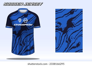 Soccer jersey sport t-shirt design mockup for football club