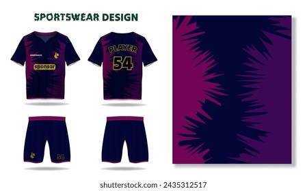Soccer jersey sport t-shirt design, sportswear design, unveiling cutting edge designs for sports jerseys and sportswear, pink and purple clothing t shirt design editable template collection