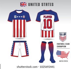 Soccer jersey template. Mock up Football uniform for football club. Team apparel.Red and Red layout football sport t-shirt design. Vector Illustration design.