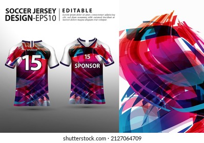 Soccer jersey template. jersey printing and sublimation designs for soccer teams