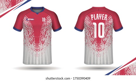 Soccer jersey template sport t shirt design