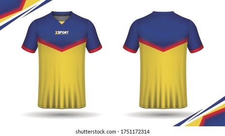 Soccer jersey template sport t shirt design
