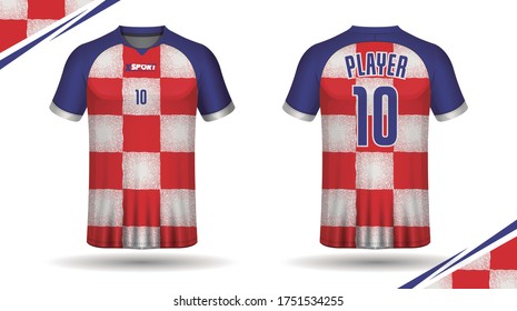 Soccer jersey template. sport t shirt design