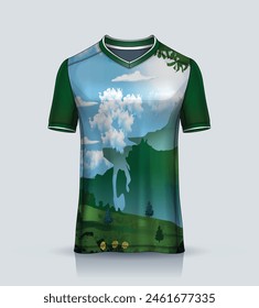 Soccer jersey template sport t shirt design