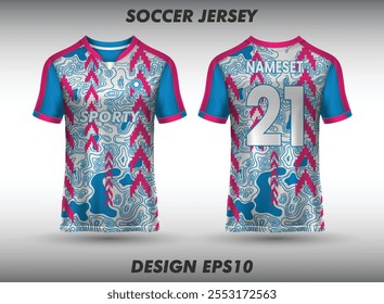 Soccer jersey template sport t shirt design