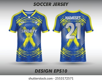 Soccer jersey template sport t shirt design