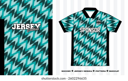SOCCER JERSEY TOSCA DESIGN GEOMETRIC PATTERN SEAMLESS ABSTRACK BACKGROUND MODERN BLACK