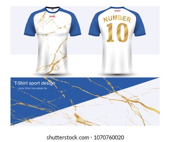 Soccer jersey and t-shirt sport mockup template, Graphic design for football club or activewear uniforms, Ready for customize logo and name, Easily to change colors and lettering styles in your team.