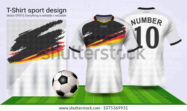 Download Soccer Jersey Tshirt Sport Mockup Template Stock Vector ...