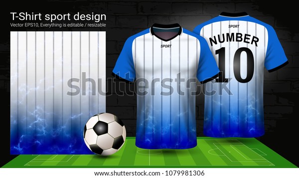 Download Soccer Jersey Tshirt Sport Mockup Template Stock Vector ...