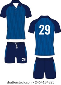 Soccer jersey uniform football kit template