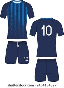 Soccer jersey uniform football kit template