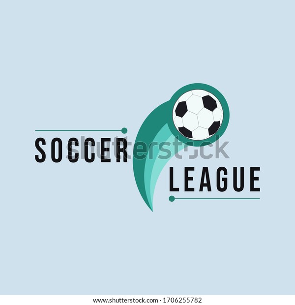 Soccer League Logo Vector Illustration Stock Vector (Royalty Free