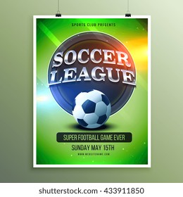 soccer league presentation flyer