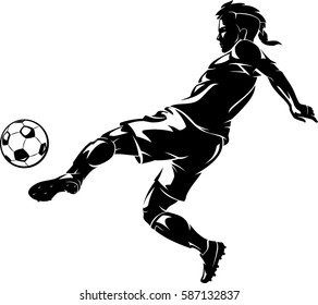 Soccer Left Kick Shadow