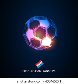 soccer light abstract france flags easy all editable