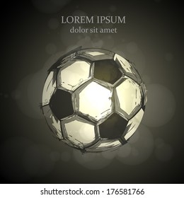 soccer light abstract vector design