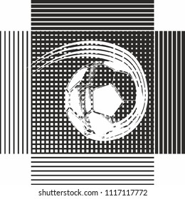 soccer line graphic design vector art