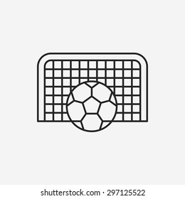 soccer line icon