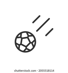 Soccer line icon in trendy style. Stroke vector pictogram isolated on a white background. Soccer premium outline icons.