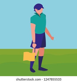 Soccer line referee design