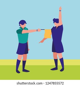 Soccer line referee design