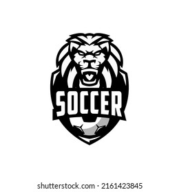 Soccer Lion Logo Design Templates