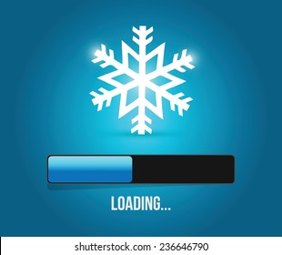 soccer loading bar illustration design over a blue background