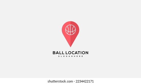 Soccer Location Logo, pointer Icon