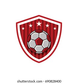 Soccer Logo Football Club Sign Badge Stock Vector (Royalty Free) 355095002