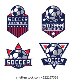 Soccer Logo America Logo Stock Vector (Royalty Free) 522137326