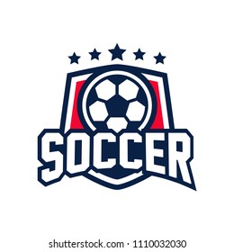 Soccer Logo American Logo Sports Stock Vector (Royalty Free) 1110032033