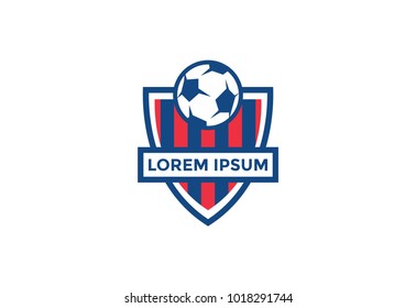 soccer logo badge. football. icon. vector illustration. editable