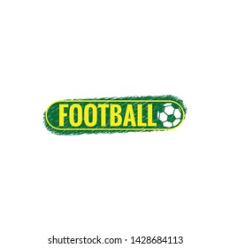 Soccer logo and soccer ball, vector logo design