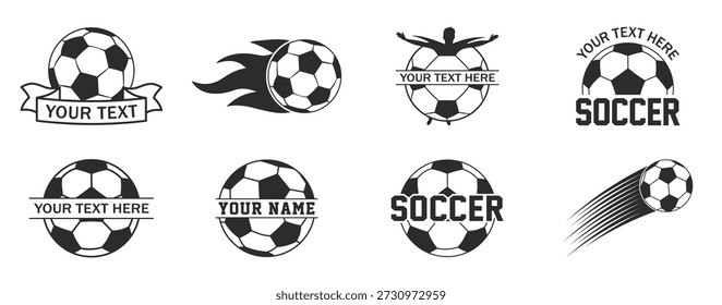 Fußball-Logo Bundle Fußball Fußball Silhouette Fußball