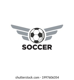 soccer logo design with geometry