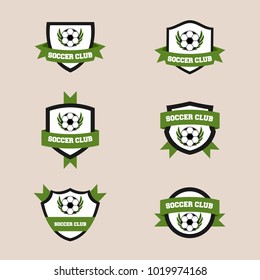 Soccer logo design illustration.