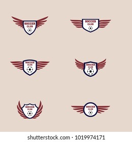 Soccer logo design illustration.