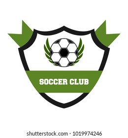 Soccer logo design illustration.