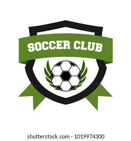 Soccer logo design illustration.